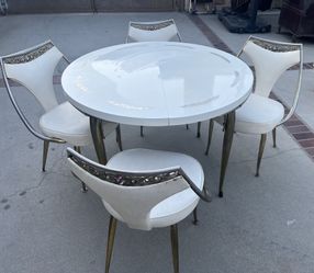 Vintage, Mid Century Bejeweled, Dining Set 