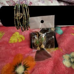 Set Of Bracelets & Earrings 