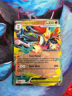 Mega Delphox Ex #8 Pitch Black Mega Evolution Pokemon TCG