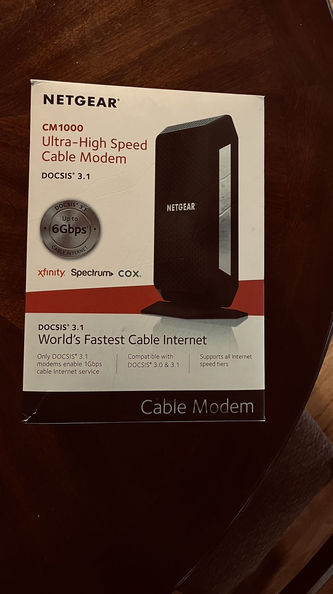 Netgear ultra high speed, cable modem