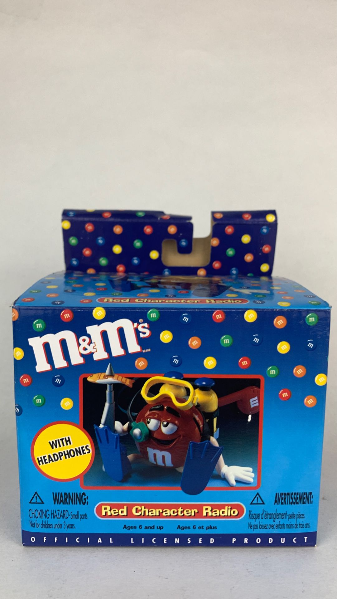 M&M’s Red Character Radio with headphones B17