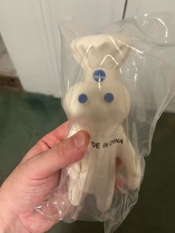 1995 PILLSBURY DOUGHBOY PLASTIC RUBBER DOLL SQUEEZE SOFT