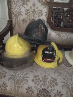 Vintage Firefighter Helmets Lot of 6
