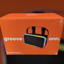 Onn. Portable Bluetooth Karaoke with Wireless Microphones