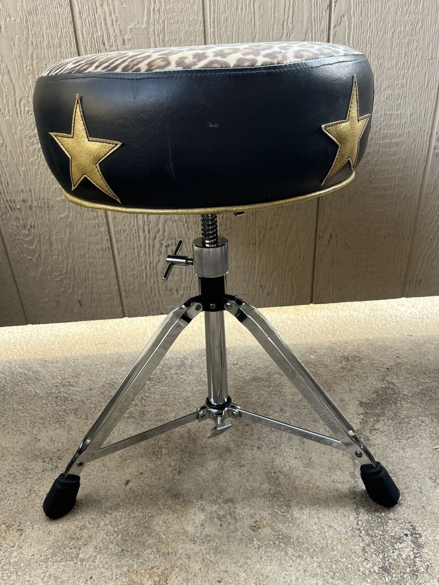 Pork Pie Vintage “star design” Drum Throne,chair,seat.  Drum Cymbal Guitar
