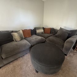 Gray Couch Sectional 