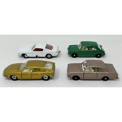 Vtg Lesney Matchbox Mustang #8, Ford #25, MG 1100 #54, BMC 1800 #56 4 Car Lot