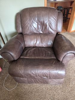Brown Leather Recliner