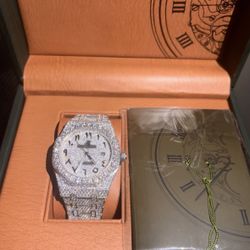 Iced Out Watch AP Arabic Dial