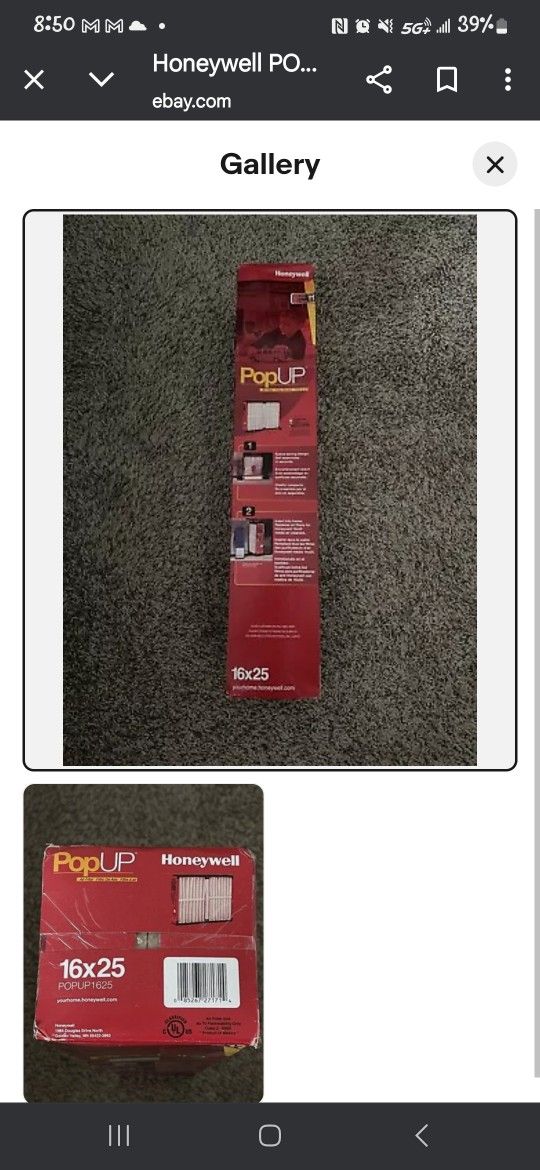 Filters 16×25