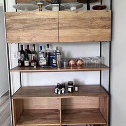 West Elm Industrial Modular Open & Closed Storage Bookcase (48”)