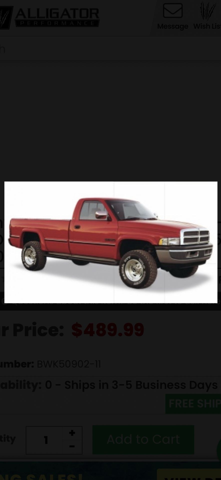 Dodge Truck Fender Flares 94-02