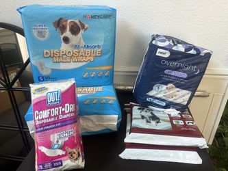 Brand new puppy diapers, and pads