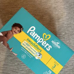 Pampers Swaddlers Diapers, Size 3 (13-26 lbs), 78 Count