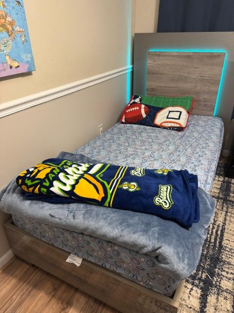 Twin Bed and Mattress