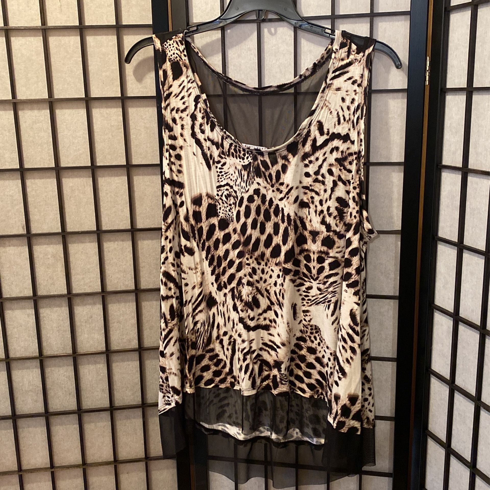 J-Lo Glam Leopard tank