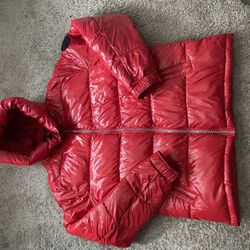 Michael Kors Red Puffer Jacket 