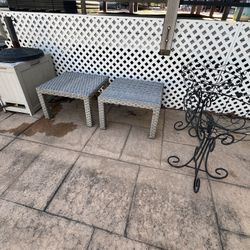 Outdoor Patio Furniture Tables Plant Stand Umbrella Holder ALL $50