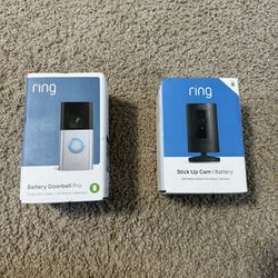 Ring DoorBell Battery Pro and Stick Up Camera Bundle