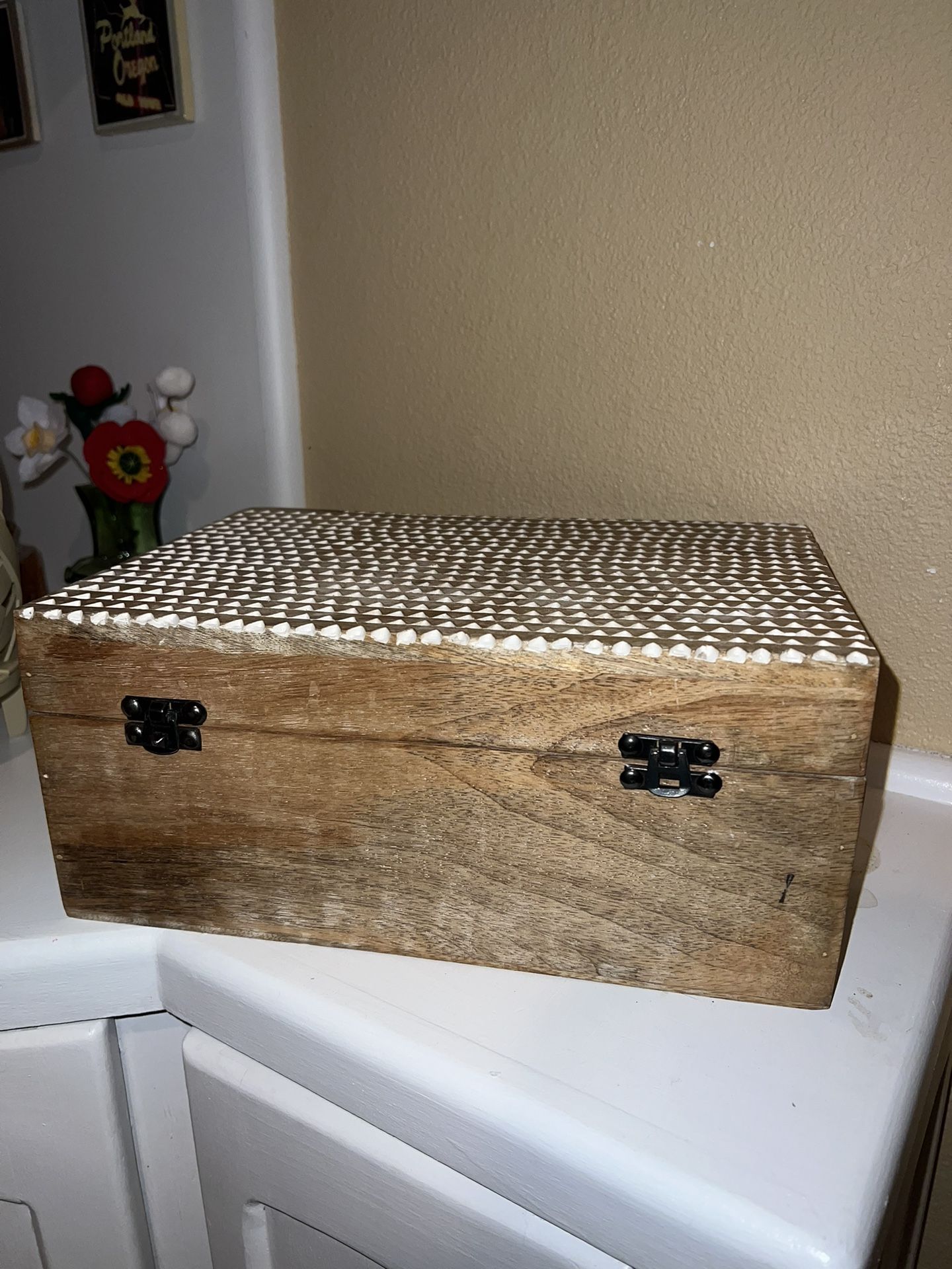 Wooden storage box