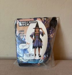 slightly wicked witch girls Halloween costume size S
