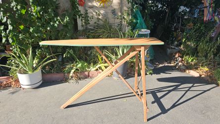 #Ironing #Board #Vintage #Wood Iron #Board