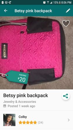 Betsy backpack pink