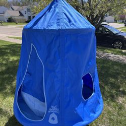 Go! HangOut HugglePod Blue Hanging Tent Pod Kids Indoor Outdoor Swing