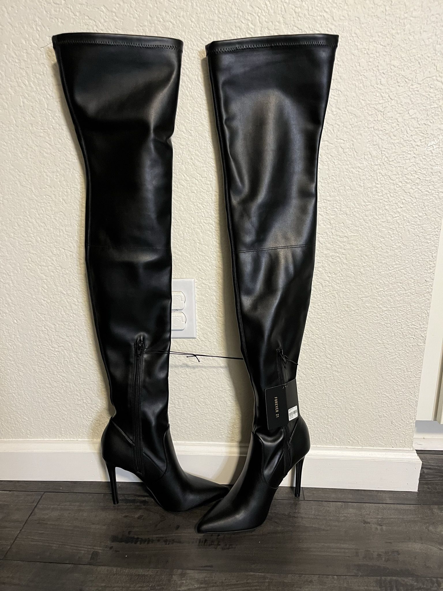 Black Thigh-Hi Boots