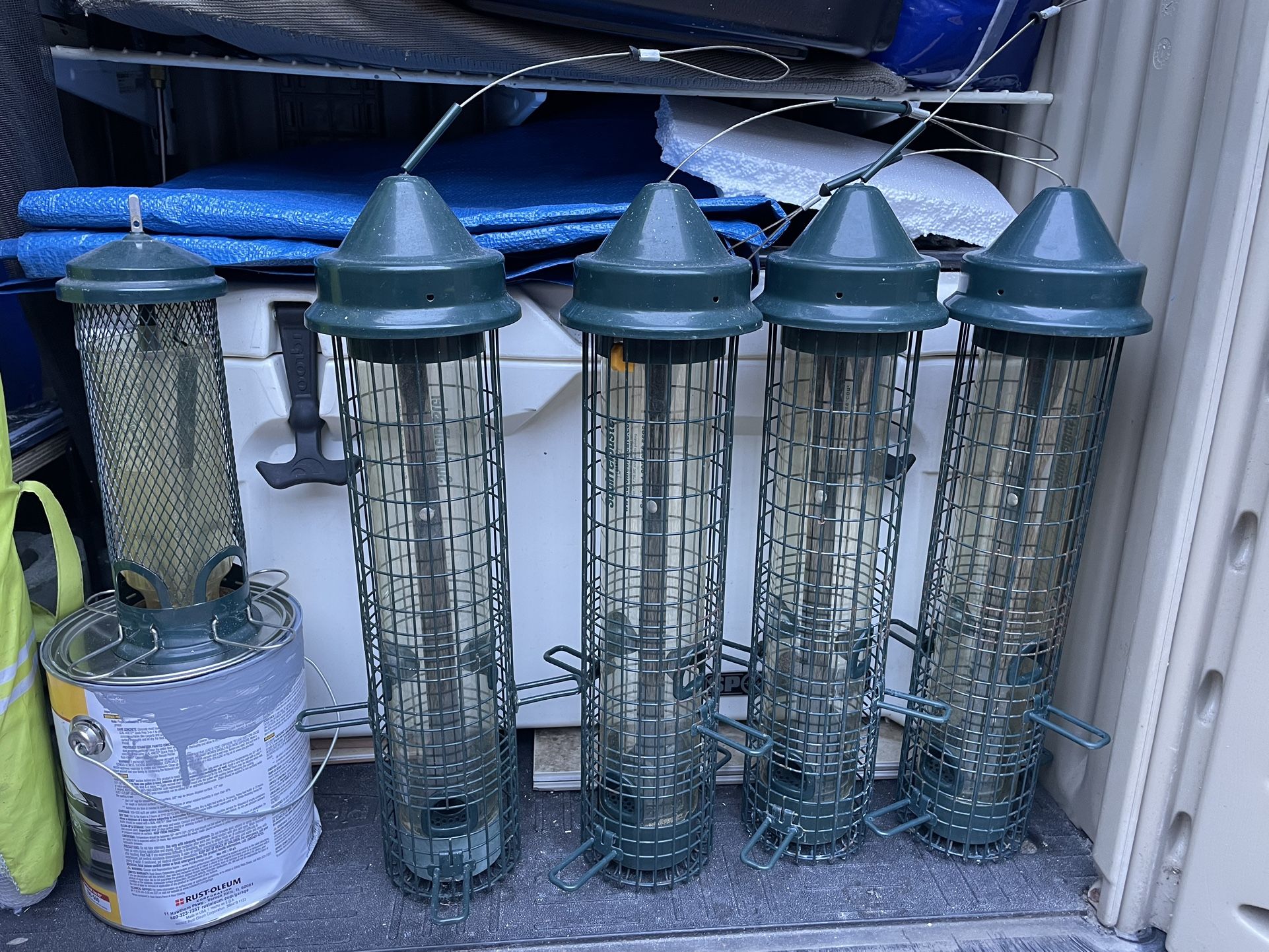 5 Hanging Bird Feeders