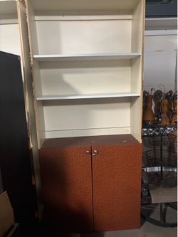 Tall Bookcase with Lower Cabinet