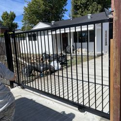 Iron Fence And Gate 