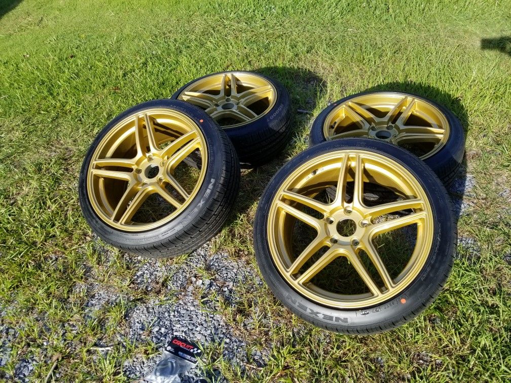 Brand New Gold/Bronze *balanced* Wheels and Tires