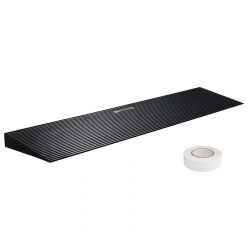 459* 4cm Height Cuttable Threshold Ramp for Robot Sweeper, 89cm Wide Natural Rubber Wheelchair Non-Slip Solid Rubber with Double-Sided Adhesive Tape f