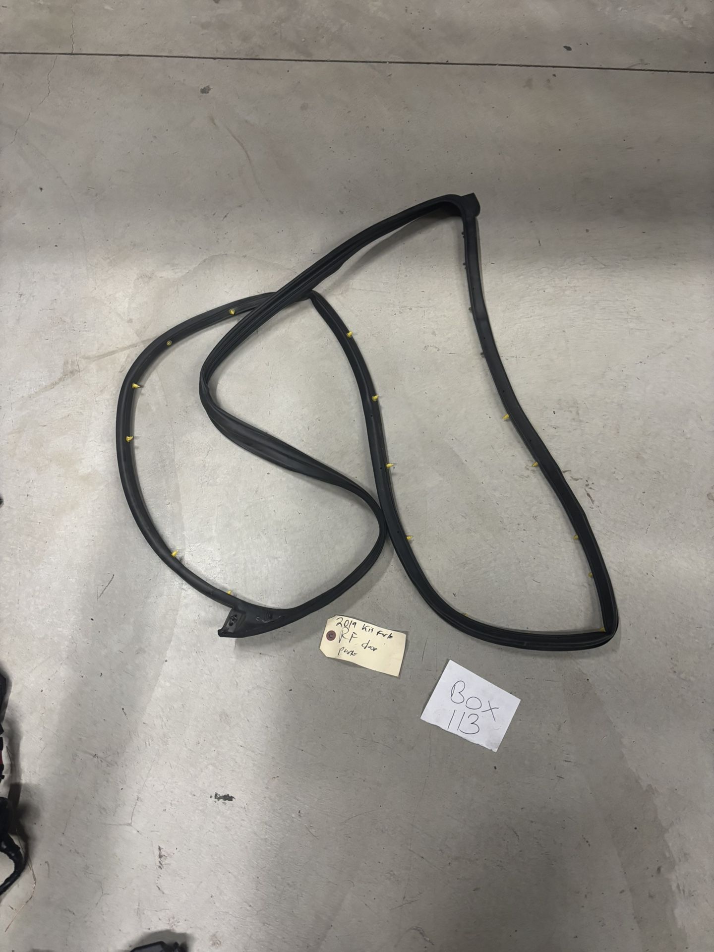 2019-2023 Kia Forte Right Front Passenger Door Weatherstrip Seal