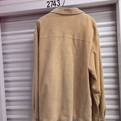 BRANDINI XLG  SUEDE JACKET front Zipper