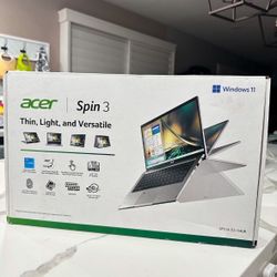 Acer Spin 14” Touchscreen Laptop — Brand New