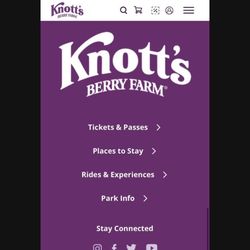 Knotts Berry  Farm Tickets 