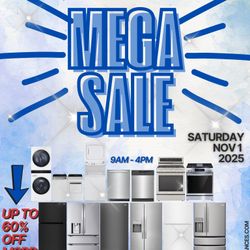 MEGA SALE @ R&R APPLIANCES IN MORENO VALLEY THIS SATURDAY!!! (11/01)