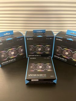 Set of 9 Lian Li Uni SL120 Fans V1