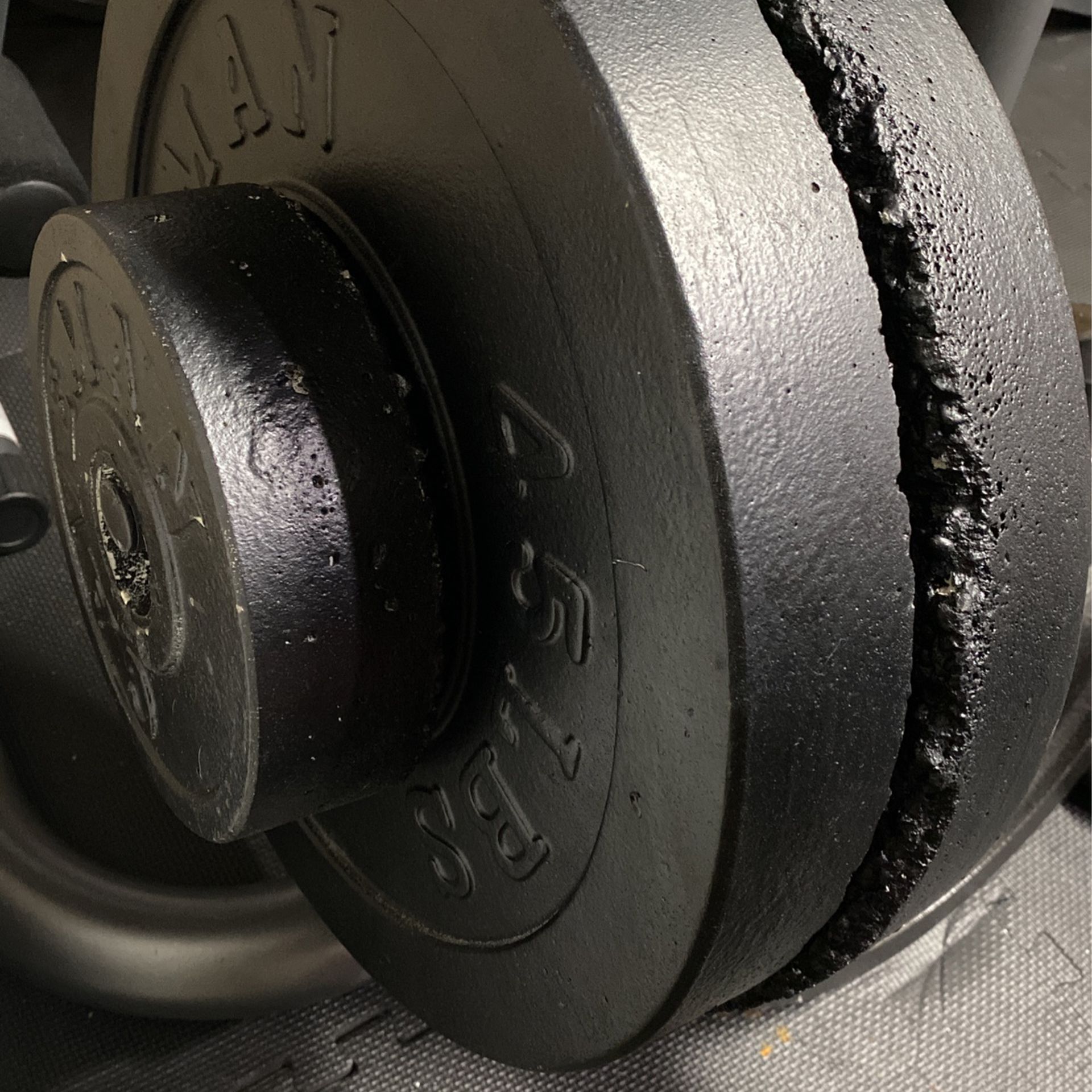 Cement weight plates 160lbs