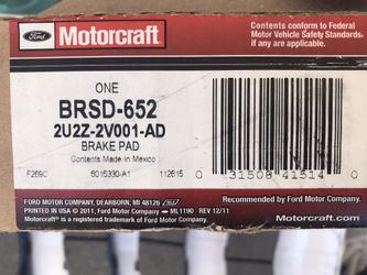 Motorcraft BRSD-652 Brake Pad