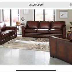 3 Pieces Leather Set 