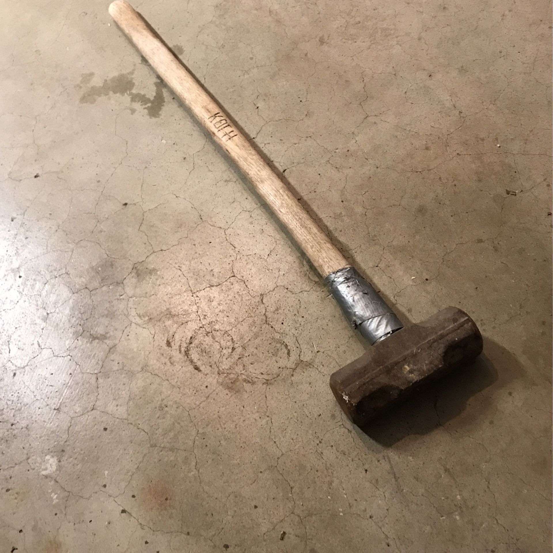 #8 8 pound Sledgehammer Hammer Used Wood Handle Hand Tool Sledge Work Repair Demolishen