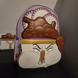 Loungefly Disney Chip Bubbles Beauty And The Beast Mini backpack And Wallet  NWT