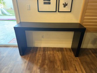 Black Console Table; Howard Elliot