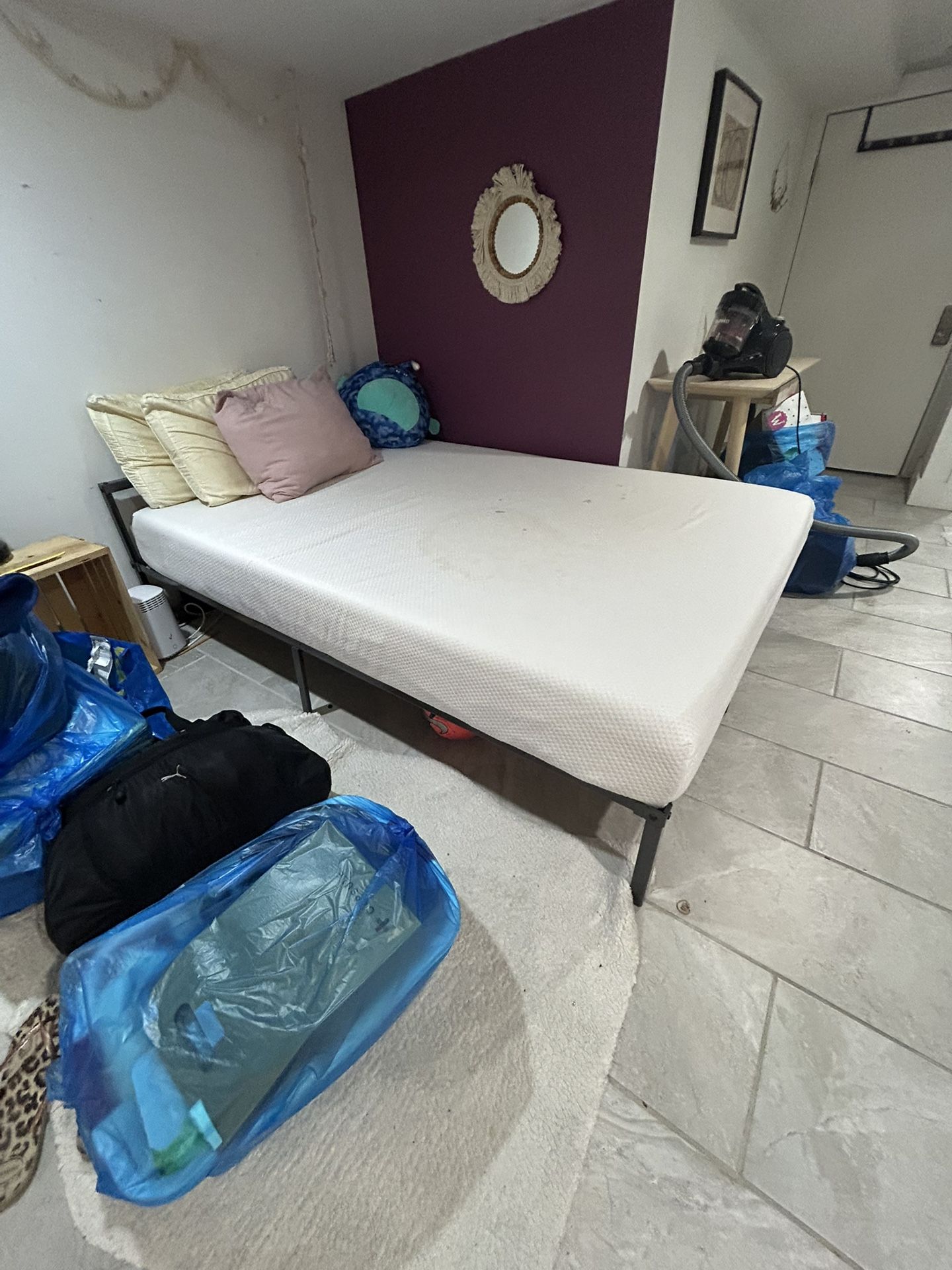 Bed Frame (and Mattress If Needed)