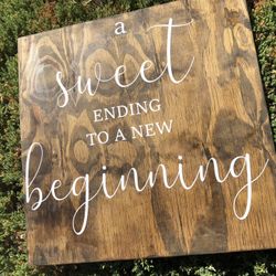 Rustic Wedding Sign