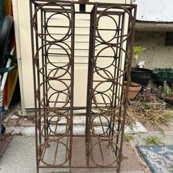 Mid Century ten bottle wine rack by Arthur Umanoff