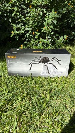 Halloween BLACK jumping SPIDER